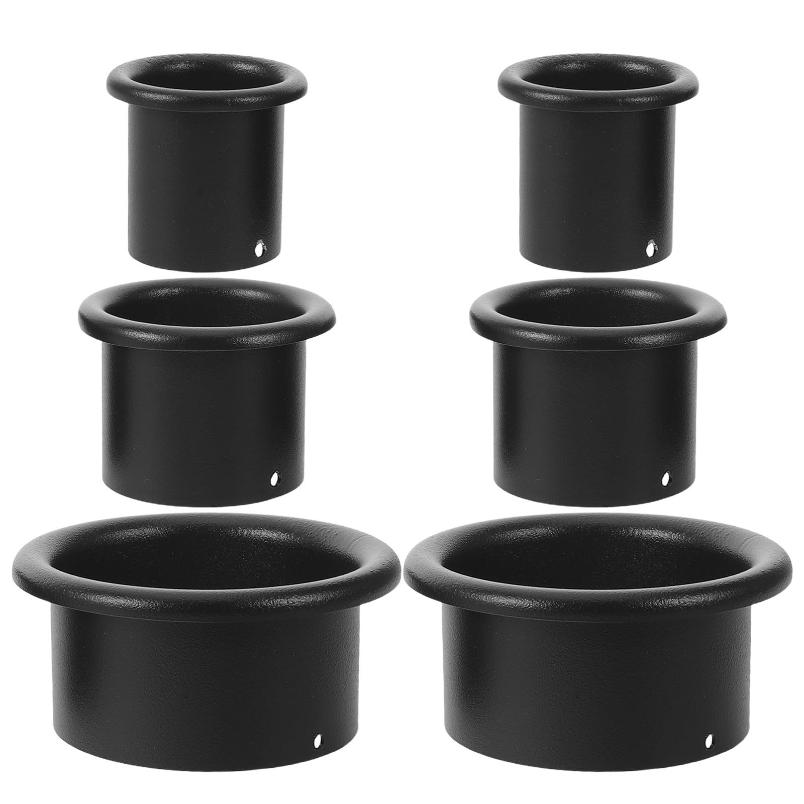Tofficu Soporte para Secador de Pelo de Acero Inoxidable, Anillo | 6 Unidades, Uso en Escritorio y Baño, Fácil de Limpiar, Ahorra Espacio, Compacto para Plancha de Pelo