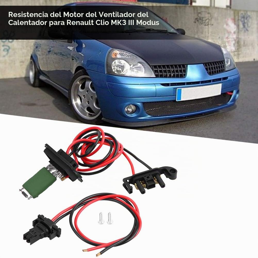 Resistencia Ventilador Renault Clio3, Resistencia de Motor de ventilador de calefactor para Renault Clio MK3 III Modus 7701209803
