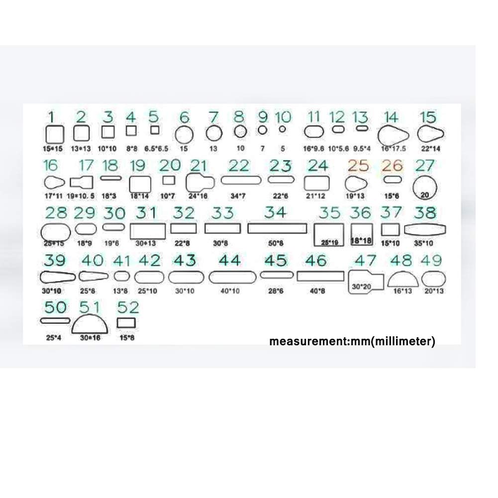 Vivian Leather Cutting Tool, 39 Shape Style Hole Hollow Cutter Punch Kit Leather Craft DIY Set for Handmade