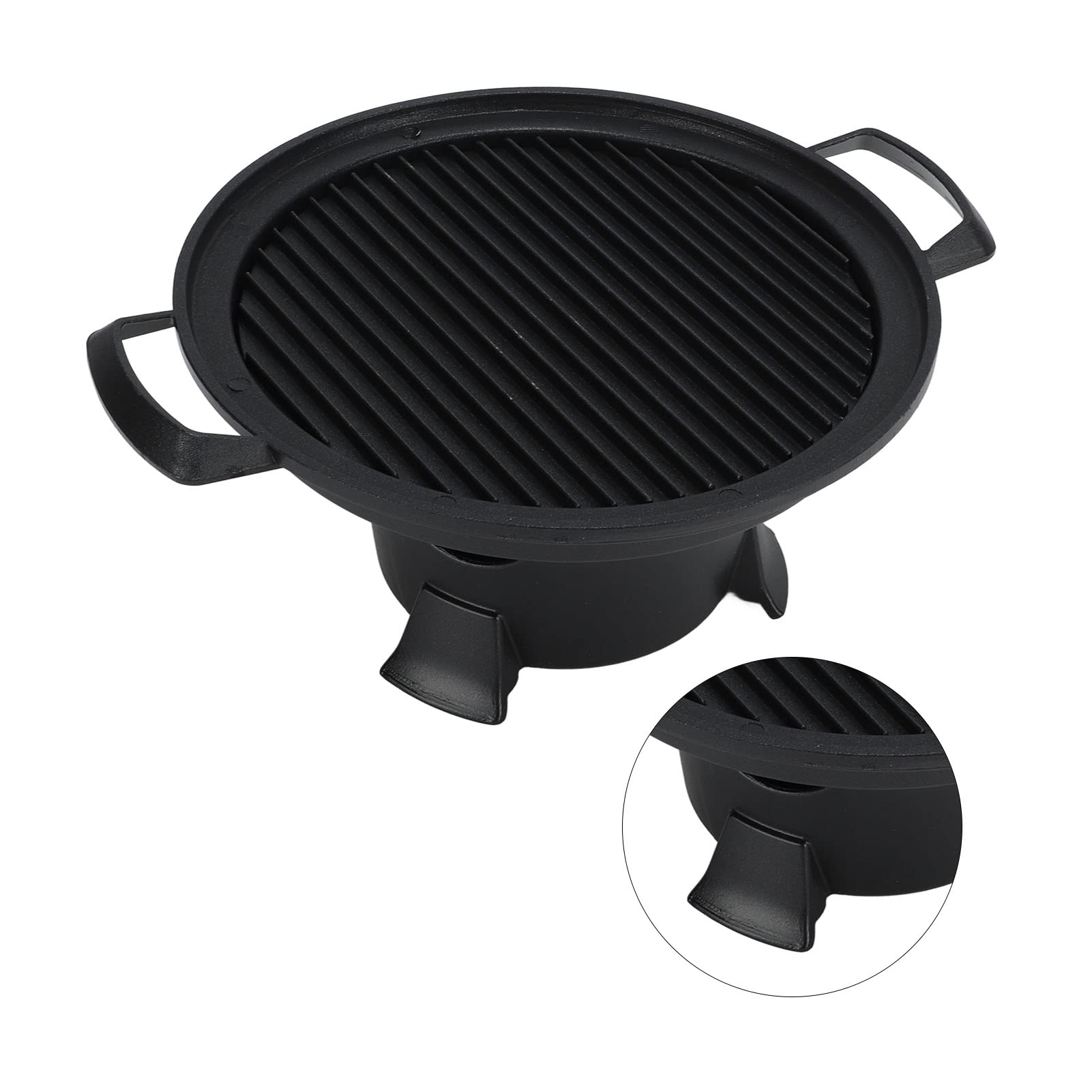 Grill Hibachi Portable en Aluminium, Poêle Antiadhésive, Pique-nique en Plein Air, Camping