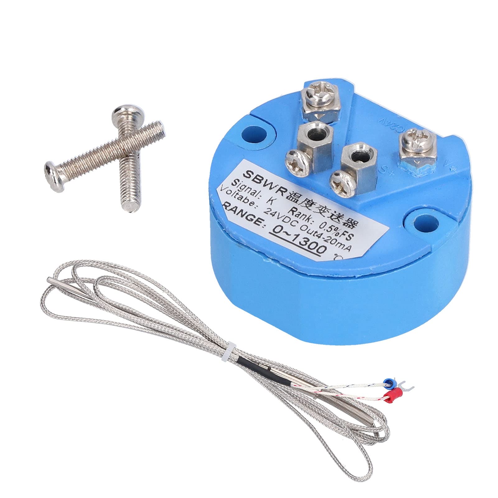 Trasmettitore sensore di temperatura DC 24V 4-20mA 0-1300℃ K Tipo componenti elettronici termocoppia SBWR con vite