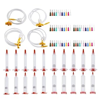 American Style Transparent Liquid Dispenser Solder Paste Adhesive Glue Cones + Dispensing Needle Tip