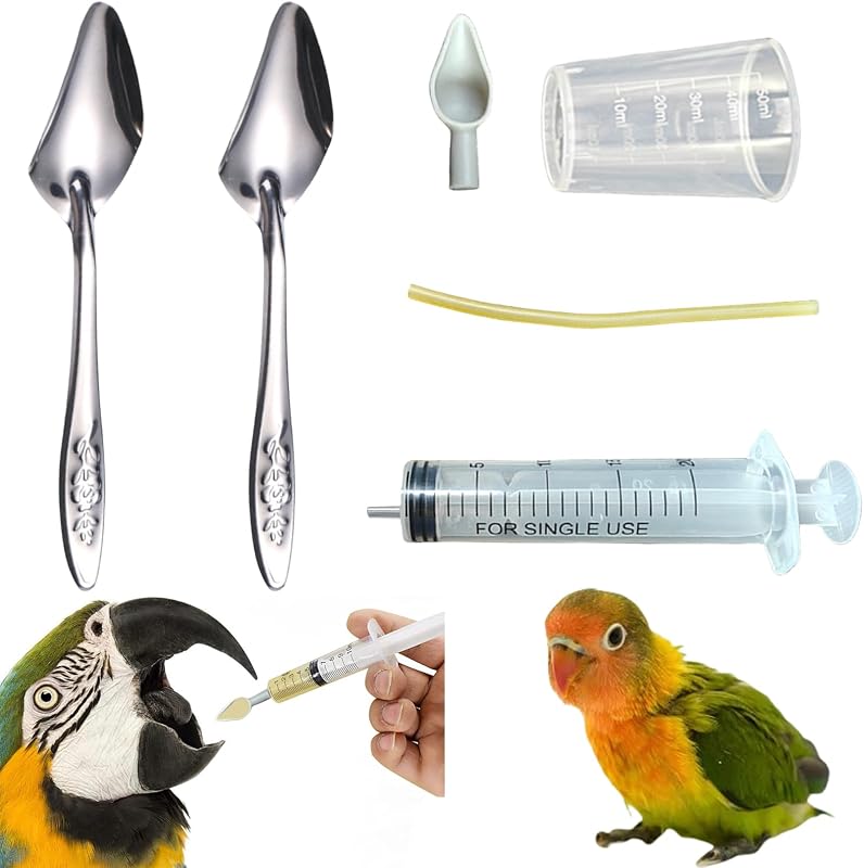 Seringa para Alimentação de Aves com Tubos e Utensílios Suxgumoe 20 mL
