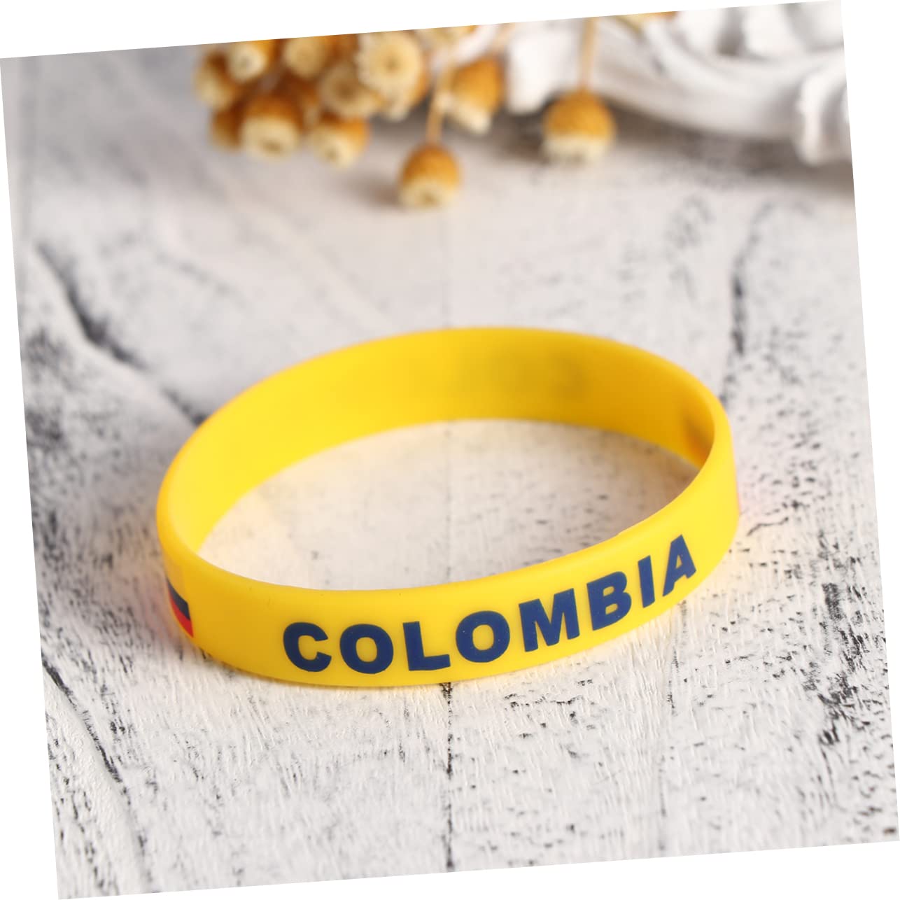 6 braccialetti in silicone per il paese, da uomo, per giochi di calcio, per la colombia, per la colombia, per il basket, per il paese, per il souvenir, come mostrato nell'immagine.,