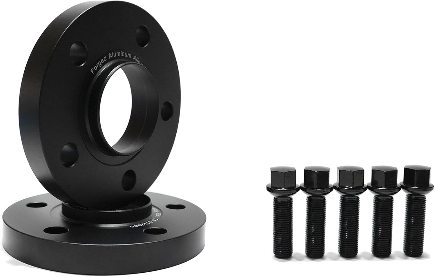 JTP 4pcs 30mm Safe Forged Aircraft Aluminum Wheel Spacers 5x130 fit for Mercedes Benz G Class G Wagon,W460,W461,W463,W464,W465,G55,G65,G63,G500,G550,G300,G580,5x130,Bore:84.1,+ Black Bolts (30mm)