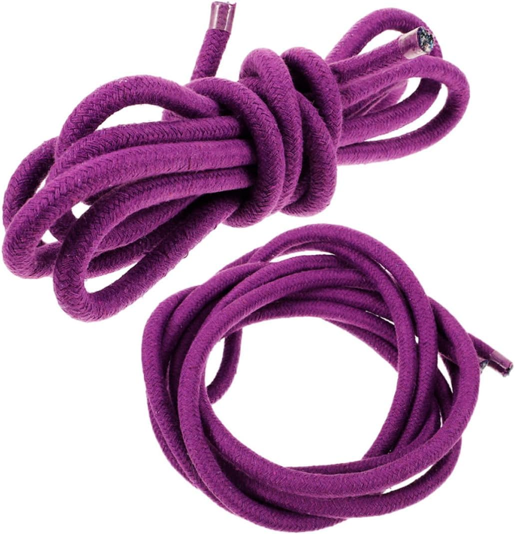 2pcs Purple Cotton Battle Ropes Gym Training Rope for Fitness Enthusiasts and Professional Athletes, Easy to Carry with Comprehensive Support for Workouts and Rhythmic Gymnastics