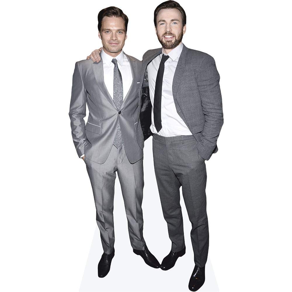 Sebastian Stan and Chris Evans (Duo) Mini Celebrity Cutout