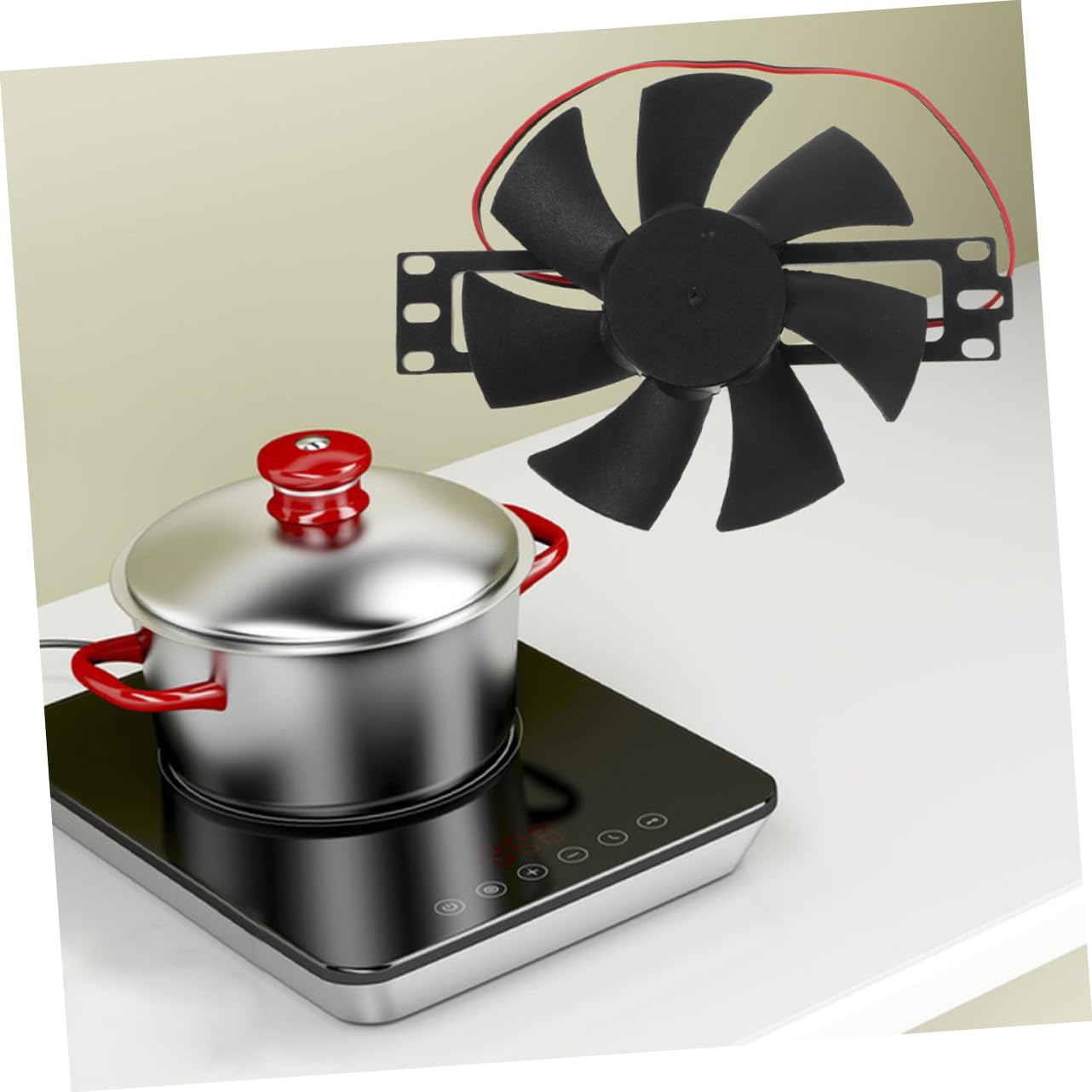 2 Pack Induction Cooker Fan Ventilation Exhaust Fan for Cooling Replacement Fan for Stove Rv Kitchen