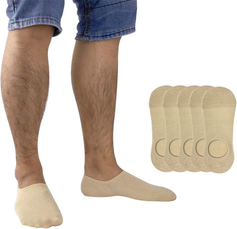 LA DEARCHUU No Show Cotton Socks for Men - Low Cut Ankle, Casual Invisible - 5 Pairs - Image 2