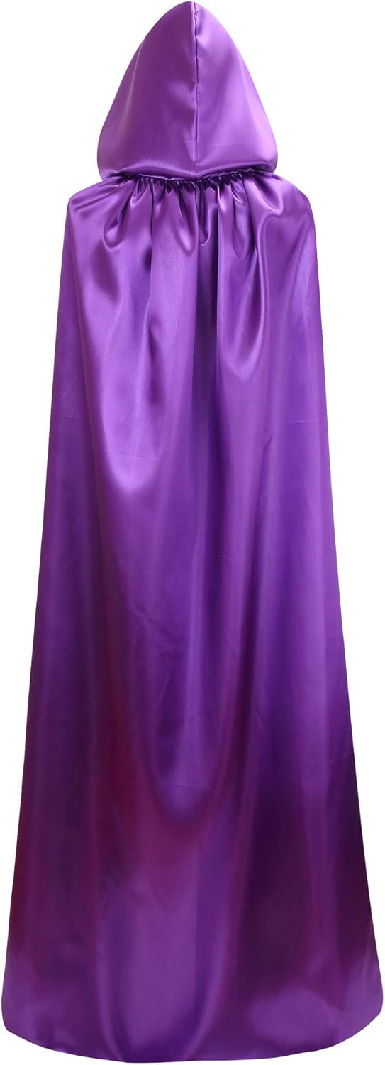 Unisex Adults Reversible Hooded Cloak Cape For Christmas Halloween Party Vampires Cosplay Costumes - Image 4