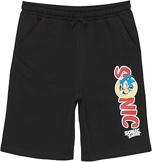 شورت بطبعة سونيك من ال سي وايكيكي- أستك عند الخصر للأولاد