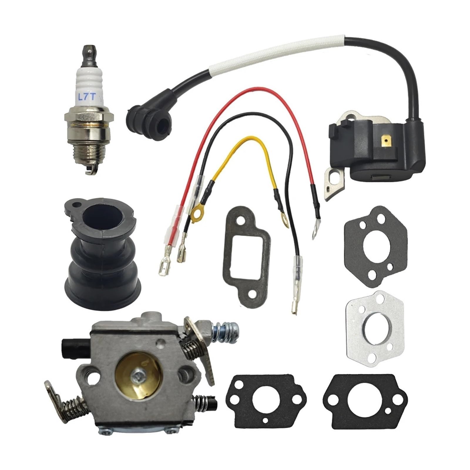 Dingmao Compatible s-t-i MS250 MS230 MS210 Carburetor Ignition Coil Module Gasket Spark Plug Chainsaw