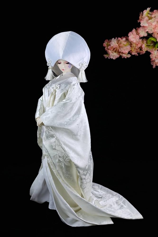 A86 BJD 1/3 ドール 衣装 和服 白无垢 10点セット ハンドメイド A86 BJD 1/3 ドール 衣装 和服 白无垢 10点セット ハンドメイド