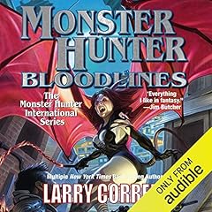 Monster Hunter Bloodlines Audiolibro Por Larry Correia arte de portada