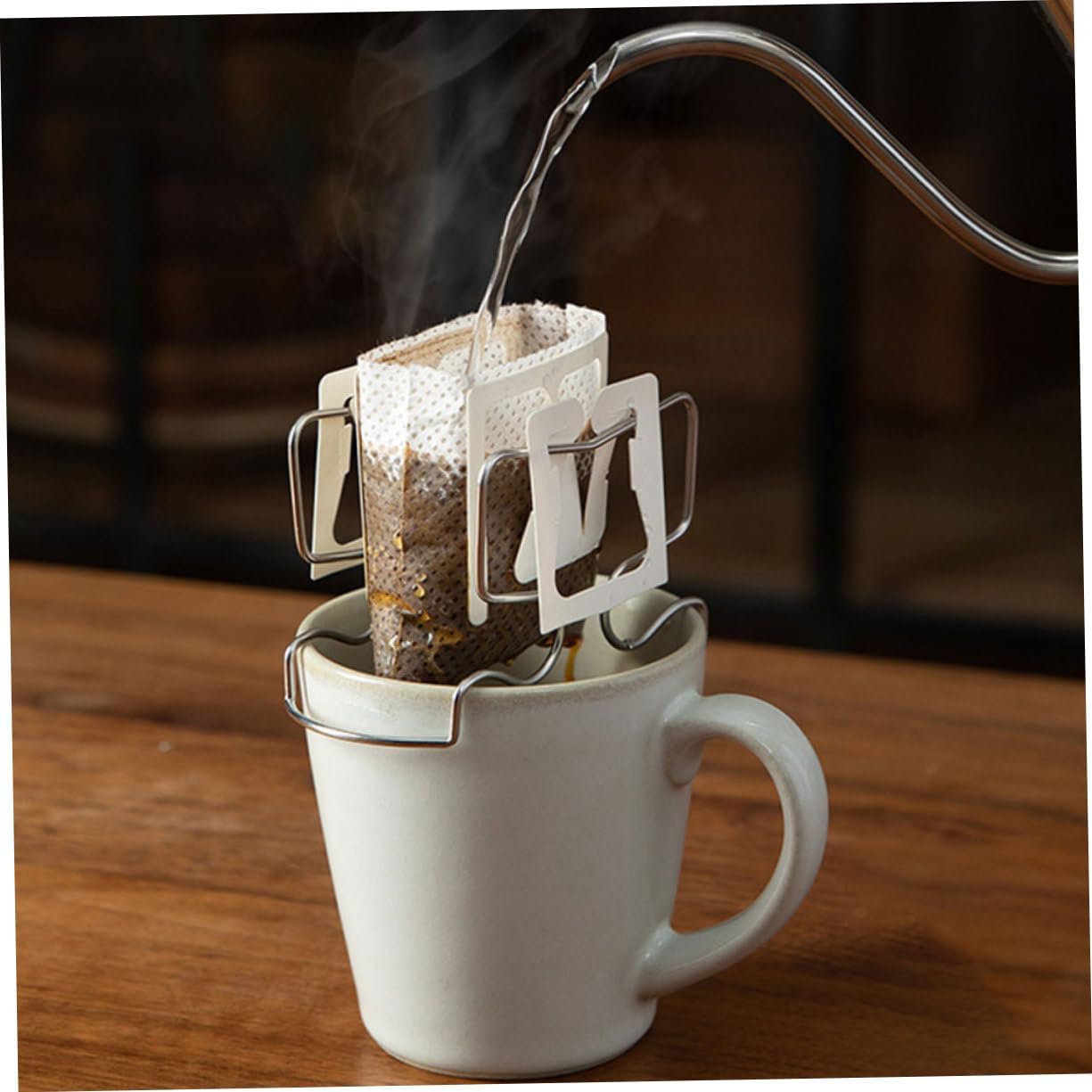 Coffee Dripper Holder Stainless Steel Set for Cup Manual Brew image 5
