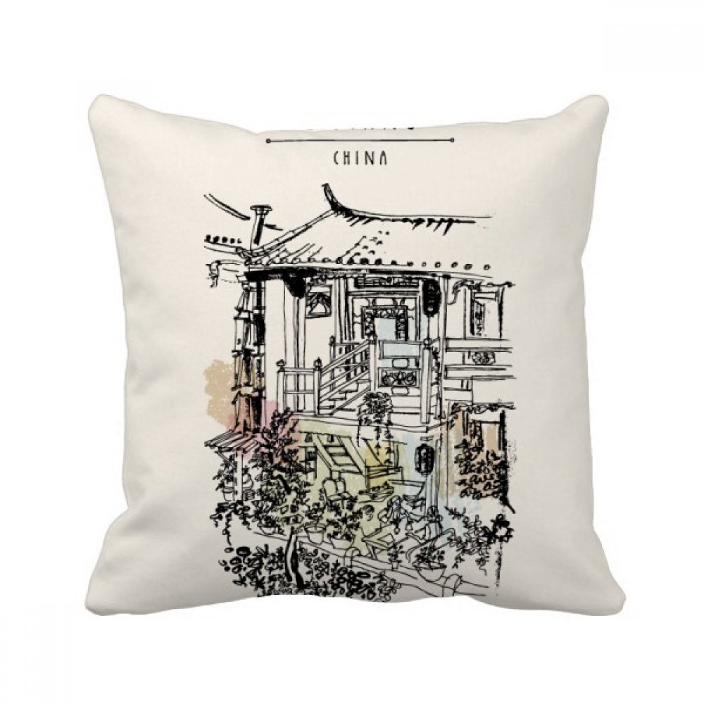 Coussin de décoration Lijiang China carré multicolor 40x40 pour canapé
