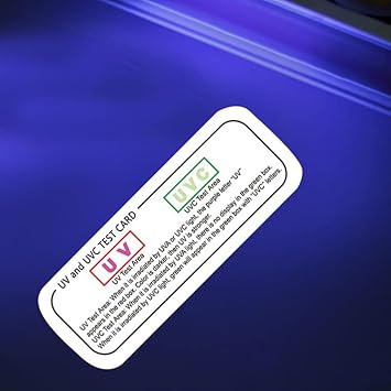 UV Test Cards 10Pcs UV Test UVC UVA Light Effects Tester Indicator Cards UV Detection Strips Paper Testing Device for UV Radiation Exposure