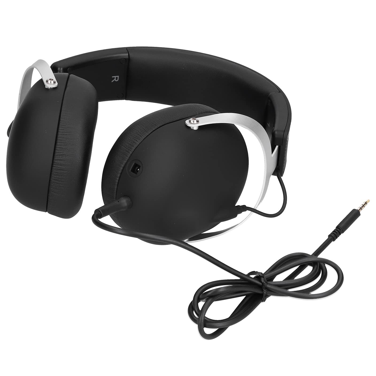 Gamingowy Zestaw Słuchawkowy Nauszny z funkcją Clear Call i Trybem LOL/PUBG do Laptopa PC, Konstrukcja ze Szczotkowanego Metalu Zapewniająca Wygodne Noszenie
