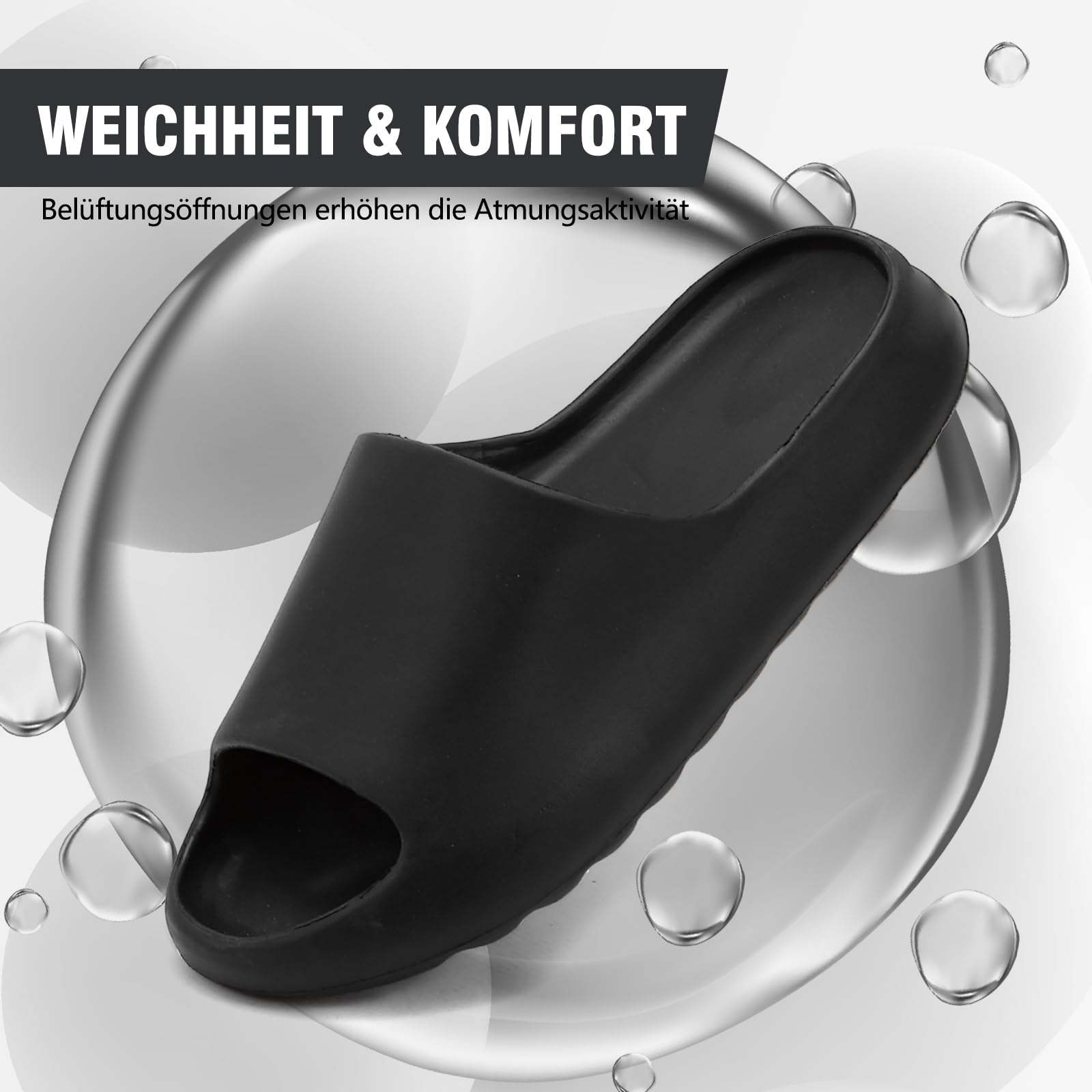 Rumkok Slides Donna Uomo, Estive Mare In Gomma Antiscivolo Slippers, Suola Spessa Piscina Scarpe Ciabatte