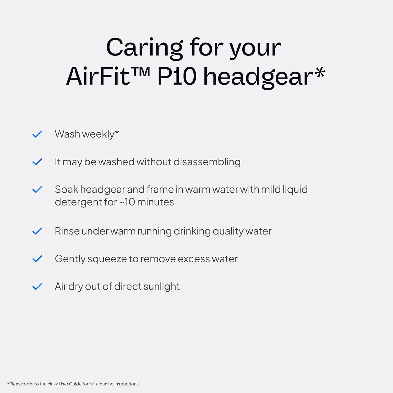 Resmed AirFit P10 Headgear with Clip - Replacement CPAP Headgear - Frame System & Nasal Pillows Cushion Not Included - Pink - Image 4