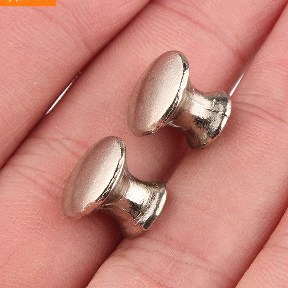 10 Pcs Vintage Cabinet Drawer Pull Handles Mini Metal Jewelry Box Gift Case Knobs,3 Size Screw (Sliver)