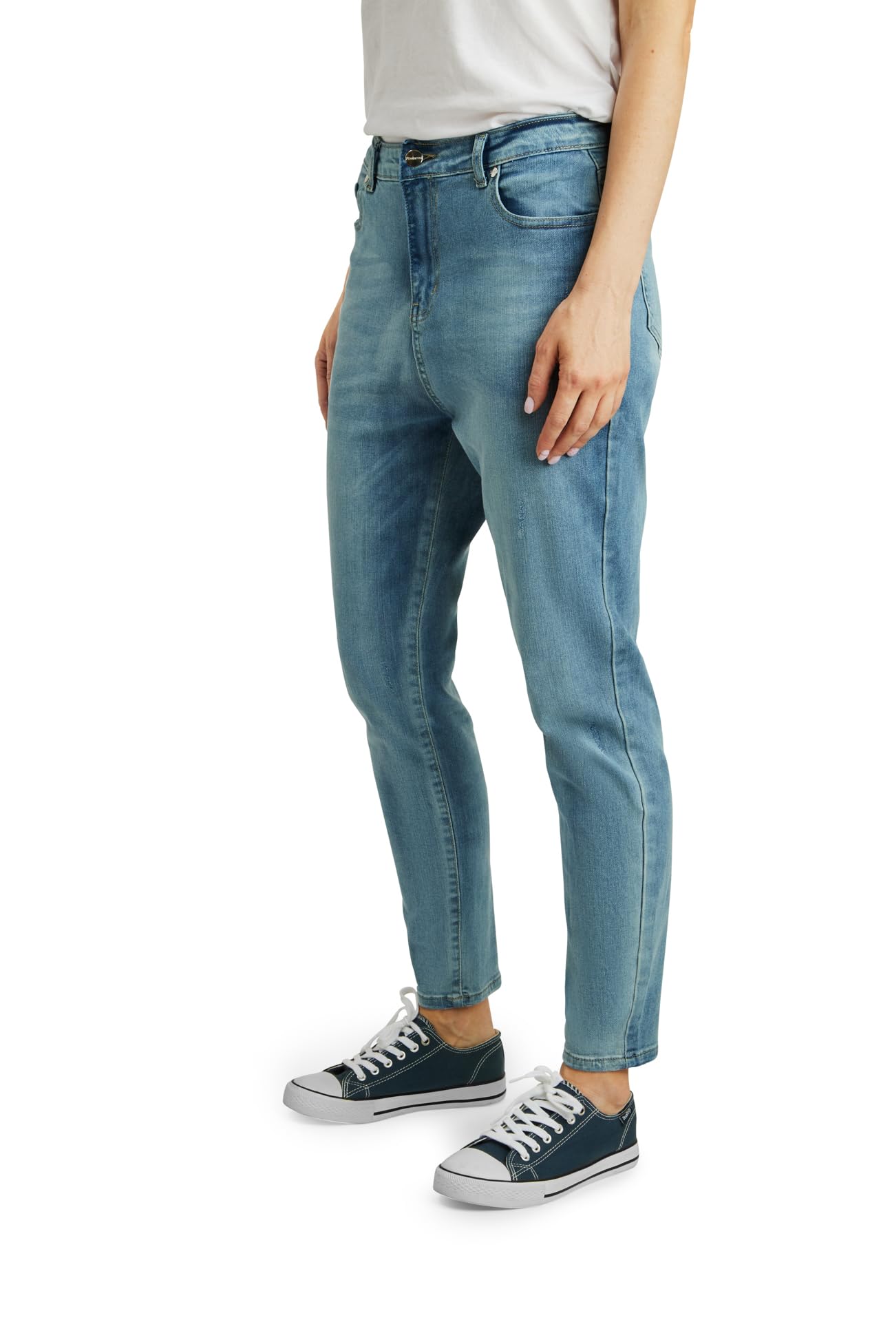 Fraternel Damen Jeans Hose Boyfriend Relaxed fit modische Flecken