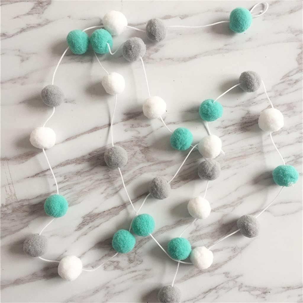 Wool Balls Handmade Bedroom Decoration Wall Home Decor Ornament Hanging Garland Decoration Children Room Kids (Color : A, Size : Mcode) (C Mcode)