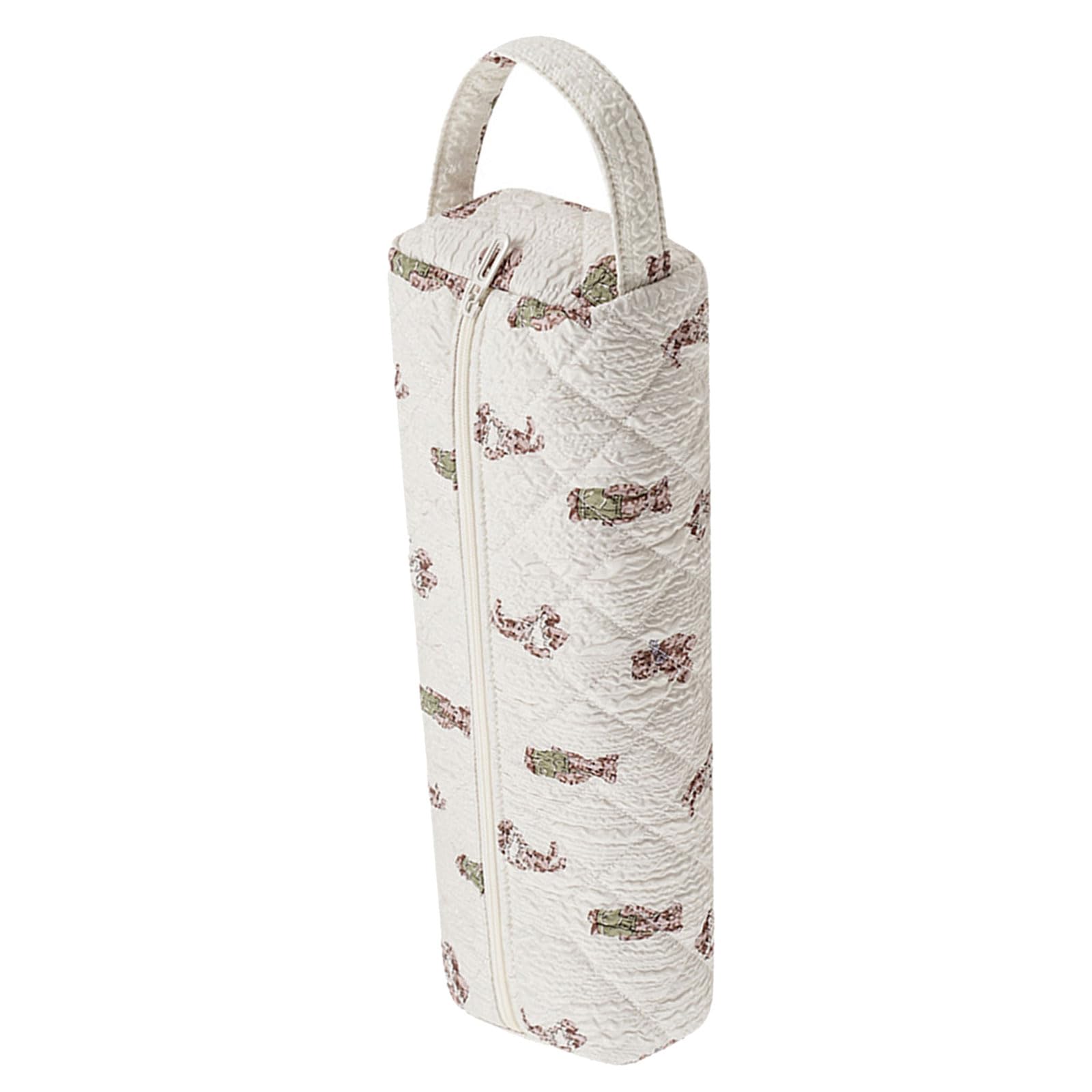 Portable Large Capacity Quilting Cotton Hair Dryer Storage Bag Dustproof Curler Storage Bags with Handle Print Hairdryer Accessory Bag