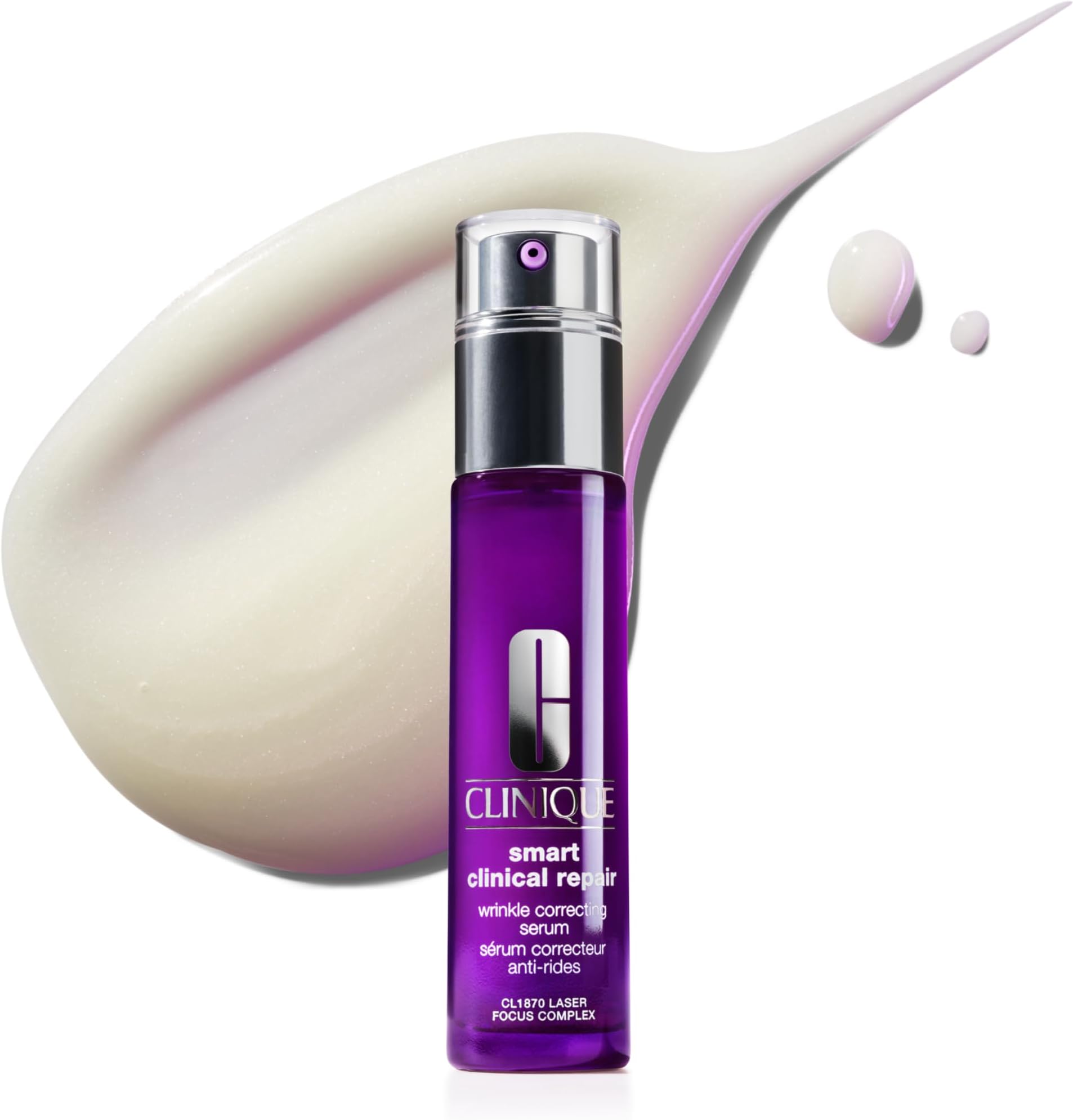 Smart Clinical Repair Wrinkle Correcting Anti Aging Face Serum With Hyaluronic Acid, Peptides + Advanced Retinoid Serum For All Skin Types | Hydrating