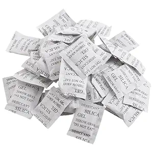 Zylvora 1 Gram(200Packs) Food Grade Moisture Absorbers Silica Gel Packs Desiccant for Storage,Food Safe Dessicant Silica Gel Packets for Moisture Storage Control