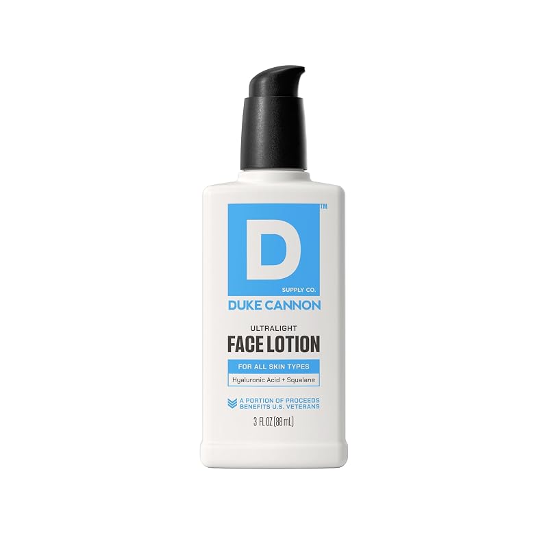 Loção facial masculina Duke Cannon Supply Co, 85 g, pacote com 12