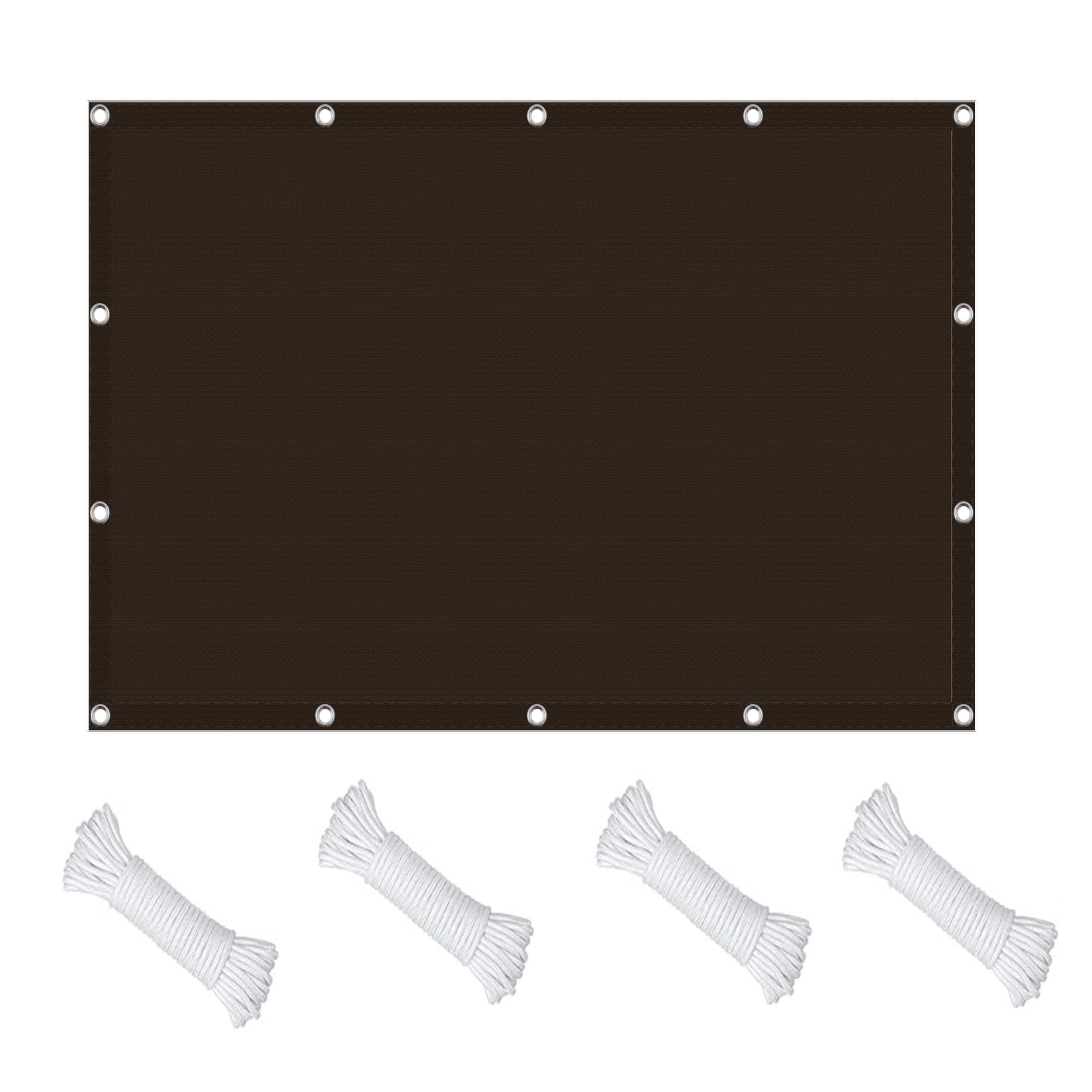 GLDYTVF Outdoor Sun Protection Awning 230x300 cm - Weatherproof Shade Net for Garden Patio & Balcony - No Drilling Required - Brown Sunshade for Ultimate UV Defense