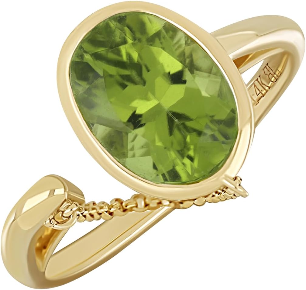Bony Levy 14K Yellow Gold Peridot Color Statement Ring