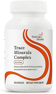 Seeking Health Trace Minerals Complex, 10 Essential Trace Minerals Supplement, Iodine, Zinc, Copper, Selenium, Manganese, Potassium, Horsetail Extract, Immune Support, Vegetarian (30 Capsules)*
