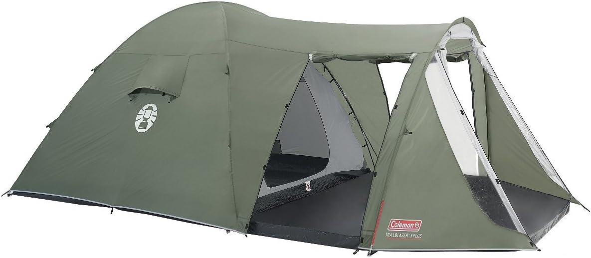 Coleman Tent Trailblazer 5 Plus, 5 Man Tent, 5 Person Tunnel Tent, Camping Tent, Dome Tent With Sun Roof, Waterproof HH 3,000 mm