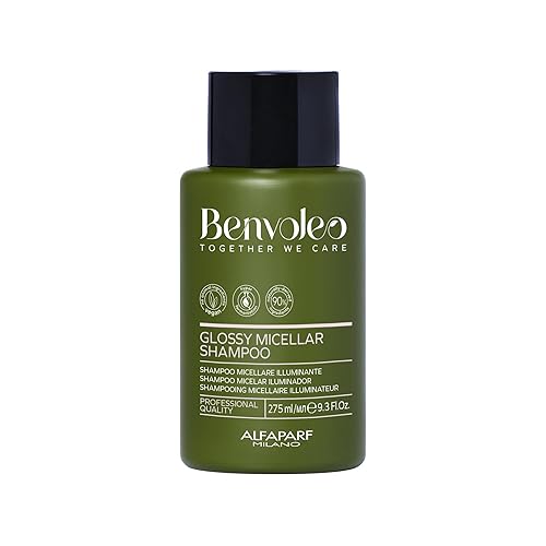 ALFAPARF MILANO Benvoleo - Champú micelar brillante para cabello opaco - Cuidado del cabello limpio, vegano y sostenible - Champú sin sulfato -