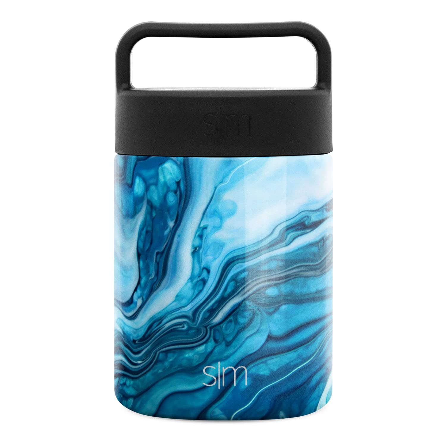 Simple Modern Food Jar Thermos for Hot Food | Reusable Stainless Steel Vacuum Insulated Leak Proof Lunch Storage for Smoothie Bowl, Soup, Oatmeal | Provision Collection | 12oz | Ocean Geode