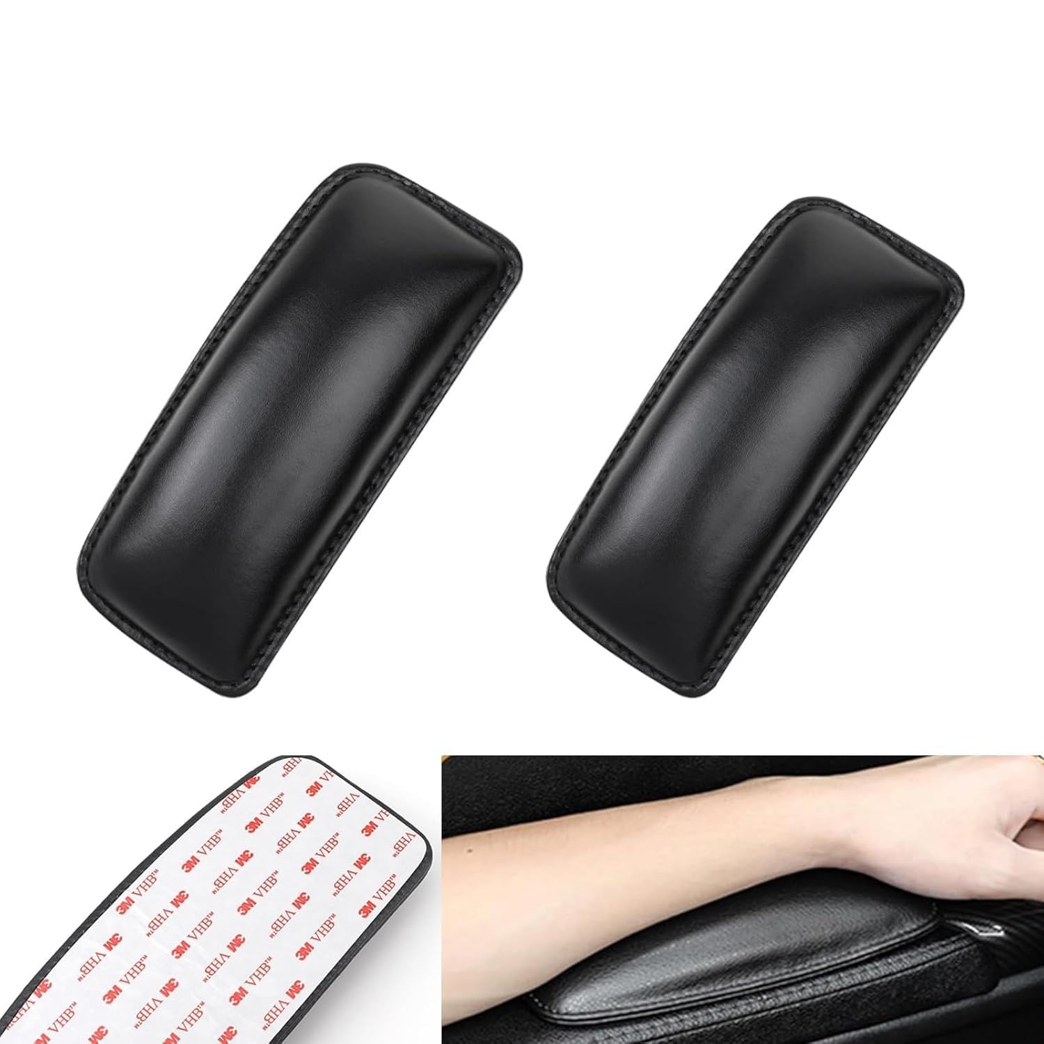 YYUGUIBEG 2 Pack Car Center Console Knee Cushion Soft Pad for Lexus NX200 NX300 NX300H NX250, Pad Soft Leather Armrest Pillow,For Foot Knee Pain Relief,for Your Comfort