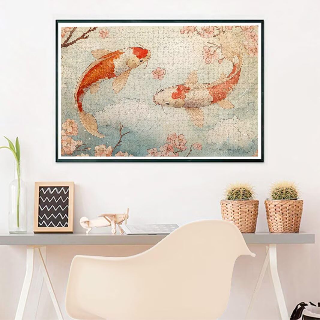 Puzzle 1000 Pezzi Arte per Adulti e Ragazzi, Puzzle Fiori in Legno per Adulti, Puzzles 1000 Pezzi Paesaggi Impegnativo per Tutta la Famiglia, Puzzles con Scatola per Decorazioni Casa, Regalo, -6941