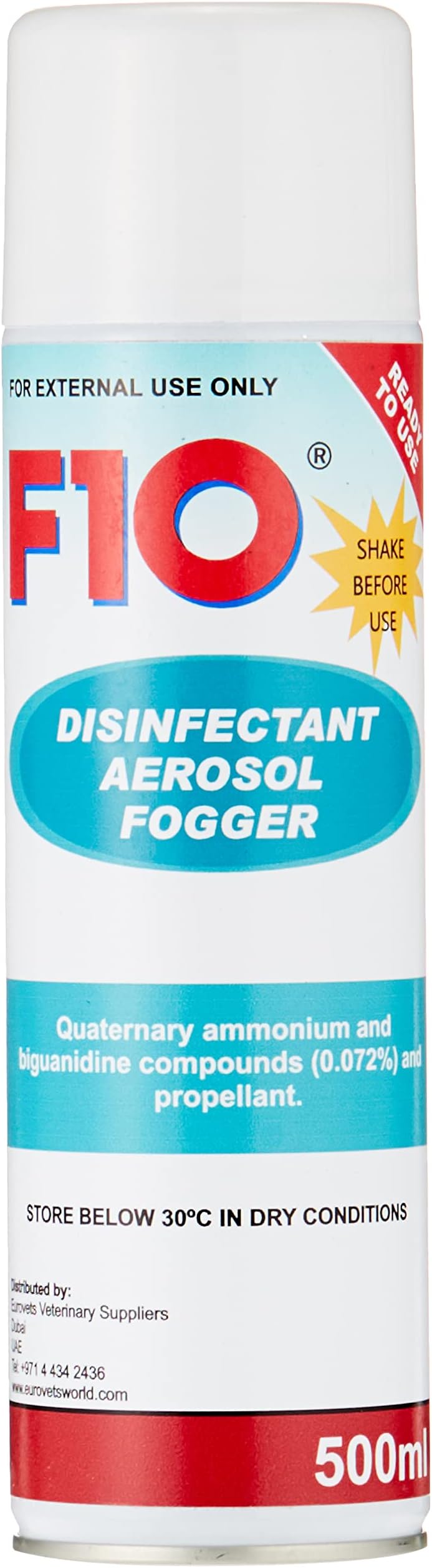 F10 disinfectant aerosol fogger 500 ml