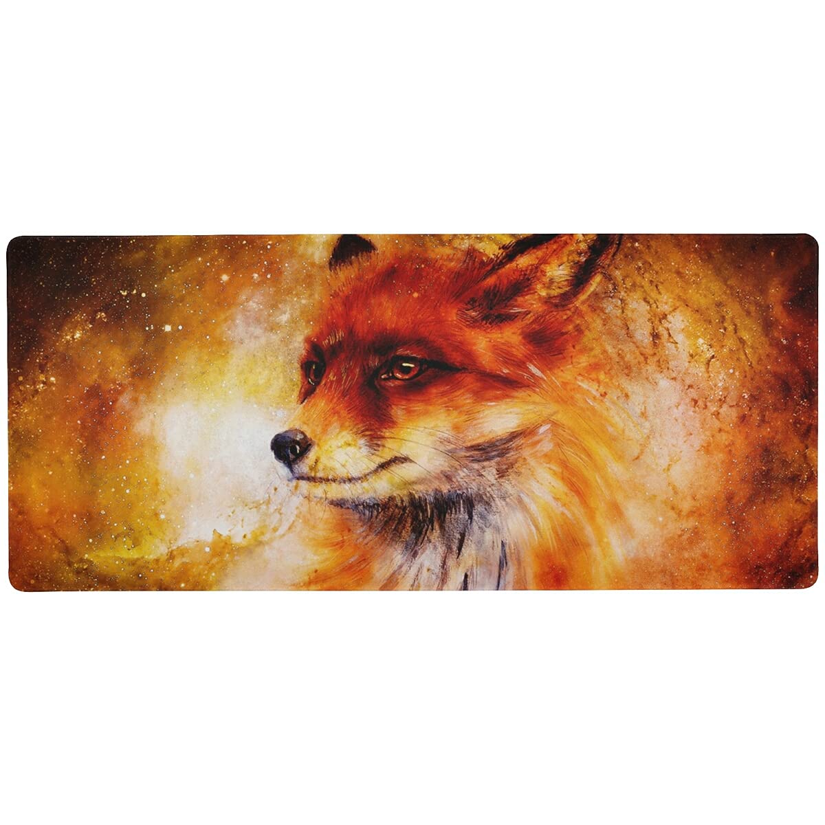 Wild Wox Extended Gaming Mouse Pad Non-Slip Rubber Base Computer Keyboard Mouse Mat Stitched Edges Desktop Pad for Work Office Home Game