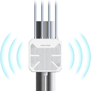 2026 WAVLINK AX1800 Outdoor WiFi 6 Extender Long Range, IP67 Weatherproof