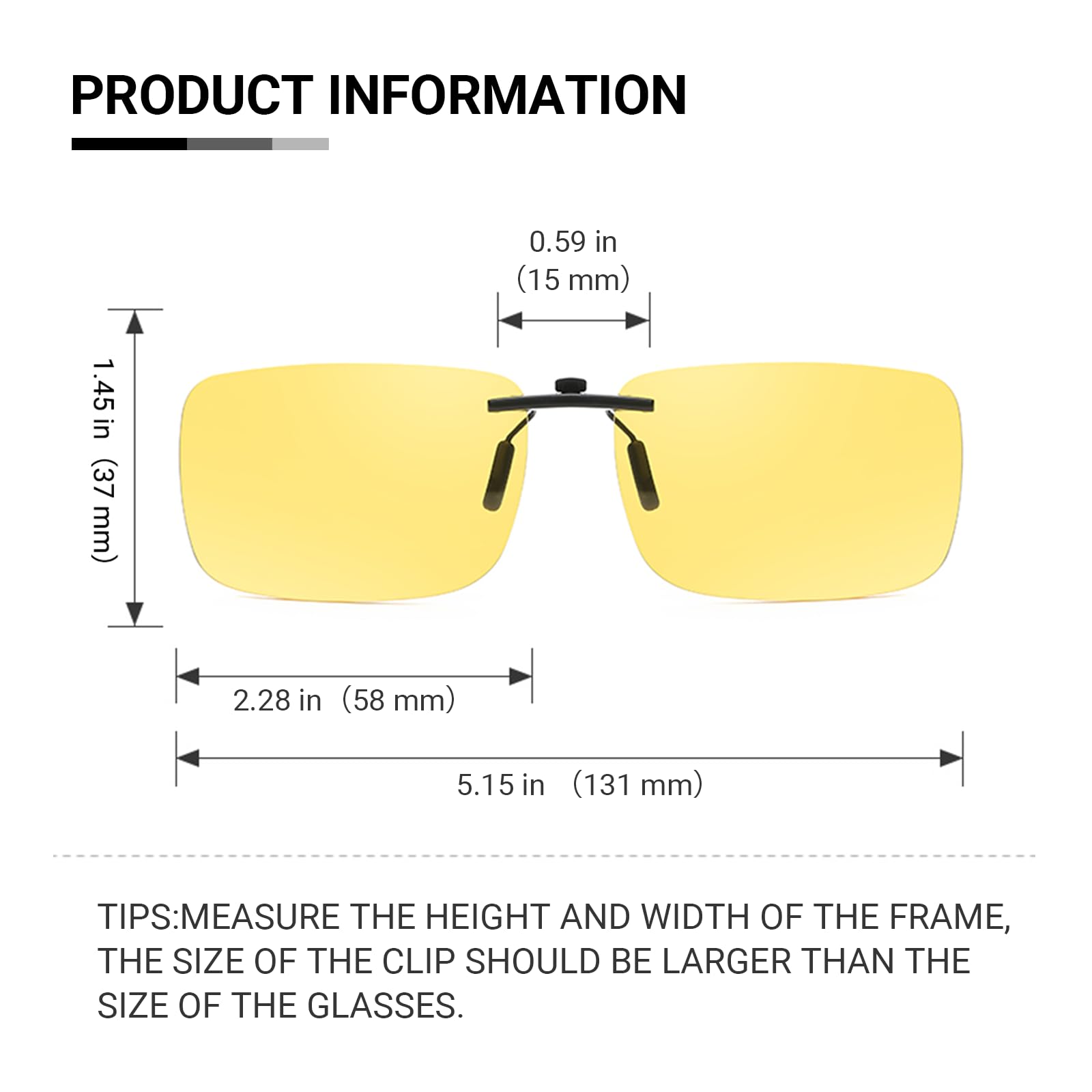 TERAISE Occhiali da Sole con Montatura polarizzata su Occhiali da Vista Anti-riflesso UV400 per Uomo Donna Che viaggiano in Viaggio Sport Esterno