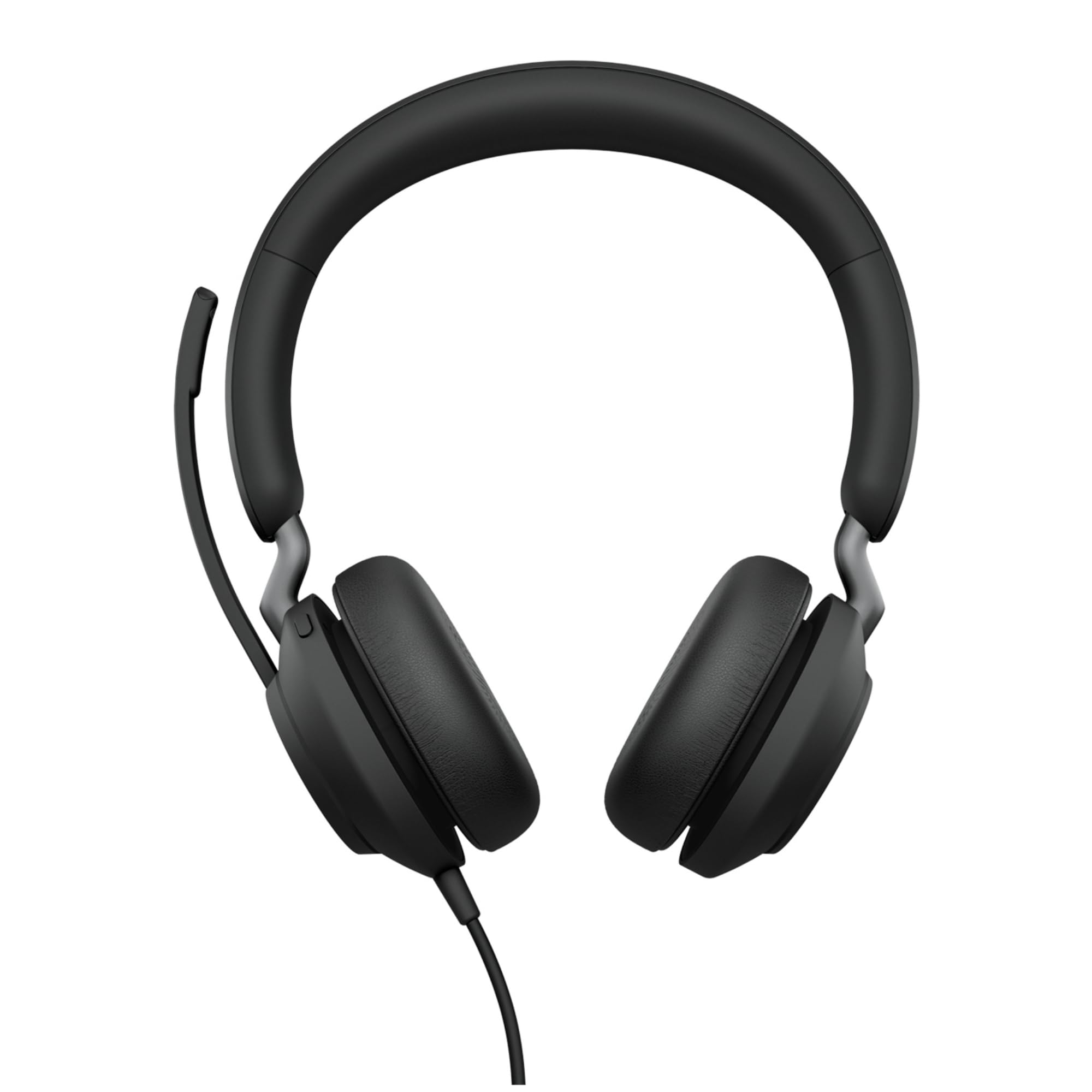Jabra Evolve2 40 SE Casque stéréo Filaire avec réduction du Bruit, Microphone et câble USB-C/A – Certifié MS Teams, Compatible avec Toutes Les Autres Plateformes – Noir