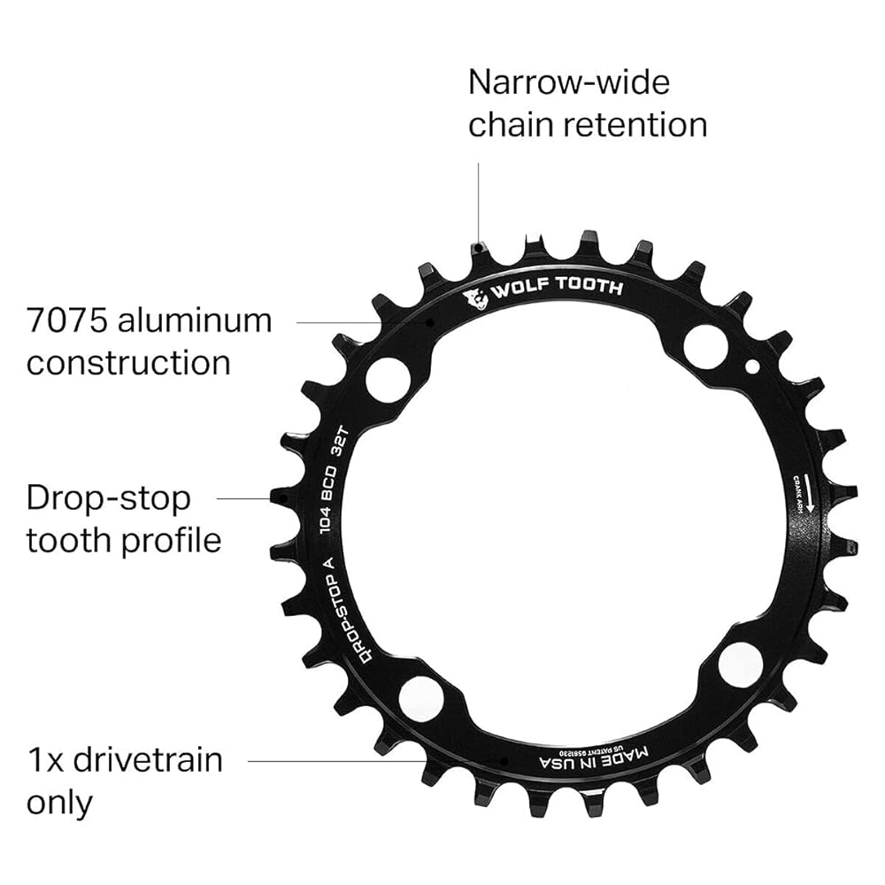 美品!!ウルフトゥース 30T 104 BCD ナローワイド WOLFTOOTH 104 BCD Chainrings – Wolf Tooth Components