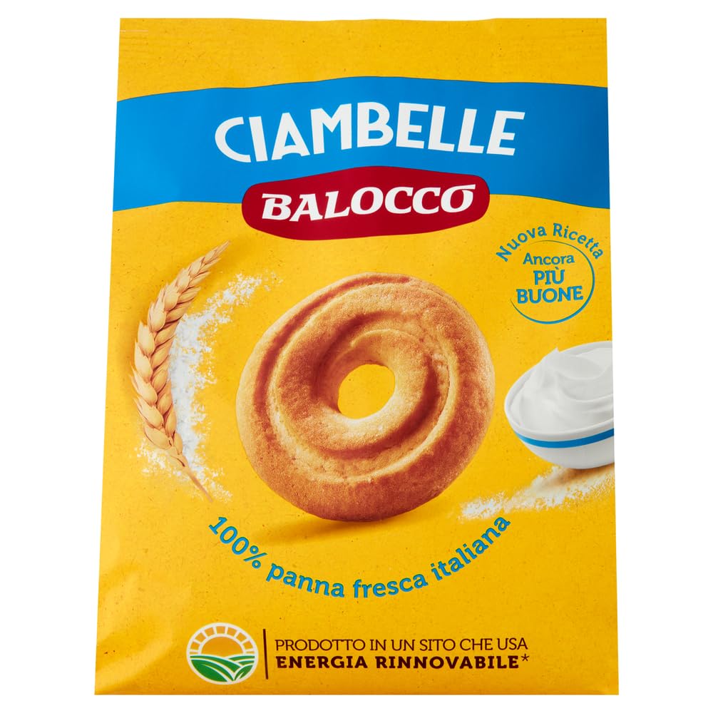 Italian Gourmet Bundle Sahne-Kringel-Kekse 6x 700g + Italian Gourmet Polpa Gratis – Italienische Ciambelle mit 100% frischer italienischer Sahne, Frühstücksgebäck & Vorrat 4,2kg