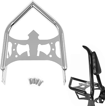 FT-DWJ-CH Custom Chrome Luggage Rack Luggage Support Shelf Width 11.8"Cant fit with Others