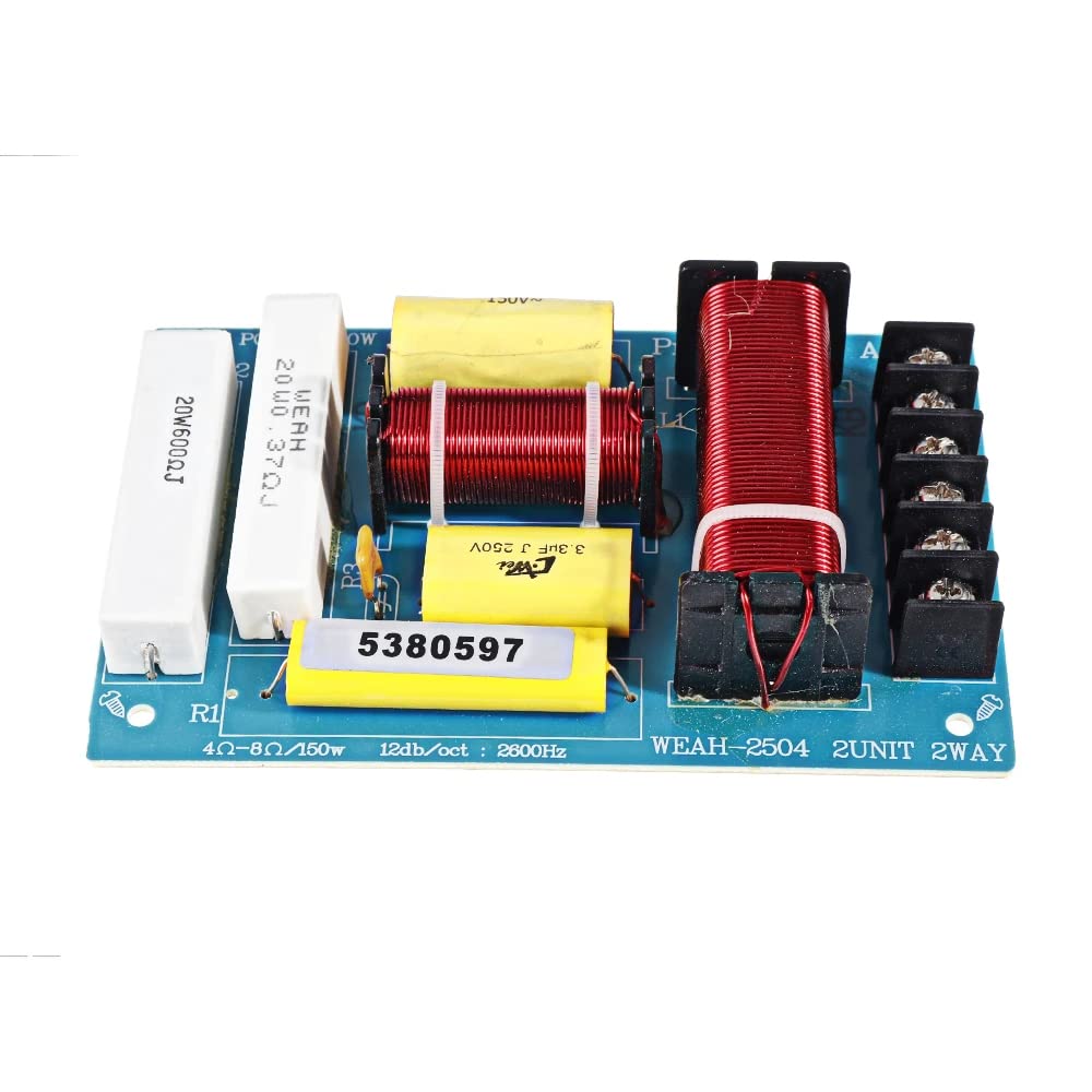 DollaTek 2Pcs Alto e Basso a due vie Crossover HIFI Modulo divisore di frequenza per altoparlanti di qualità audio per altoparlanti da palco professionali