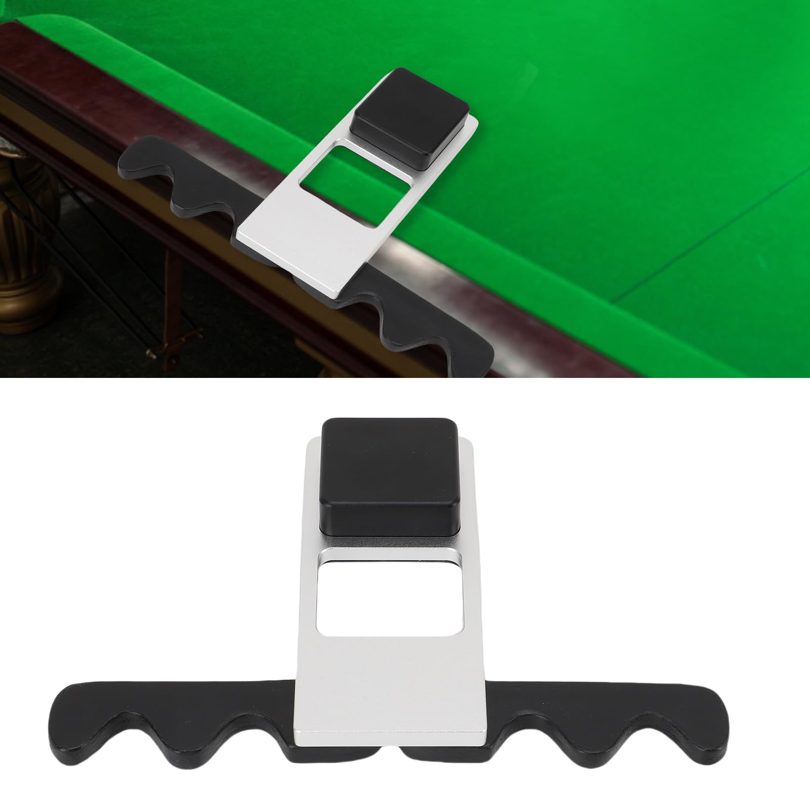 Pool Stick Halter Universal Premium Aluminium Leder Faltbar 4 Queue Billard Queue Halter für Billard Tisch Ausrüstung Spielabende Familientreffen