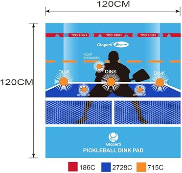 Pickleball eğitim Dink Pad Master uygulama yardım yumuşak duygu kumaş malzeme iç ve dış mekan kullanımı için hassas ve oyun geliştirme